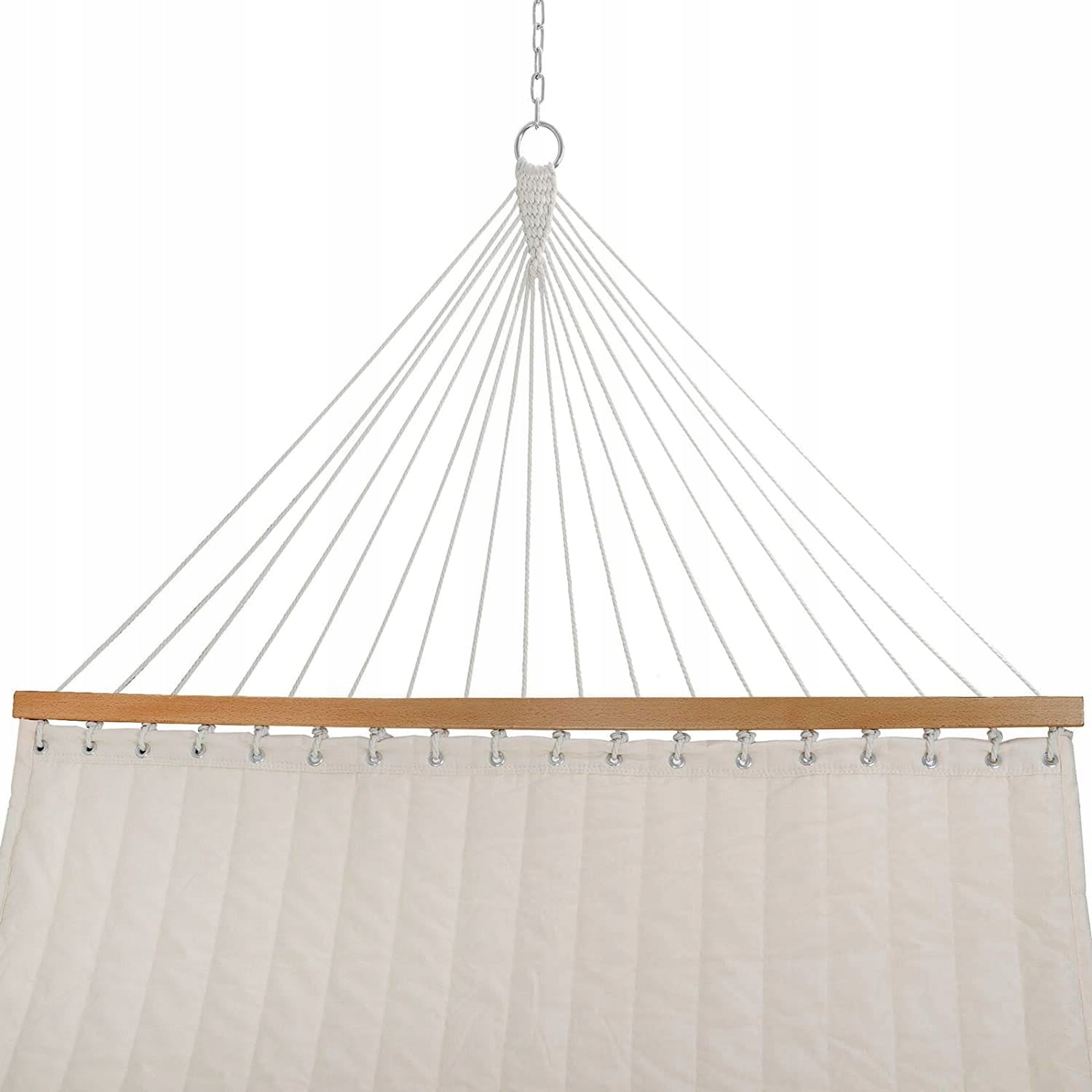Garden Hammock with Cushion Quilted Double Beige Crossbar Swing Manufacturer code 0000009960$BEZ