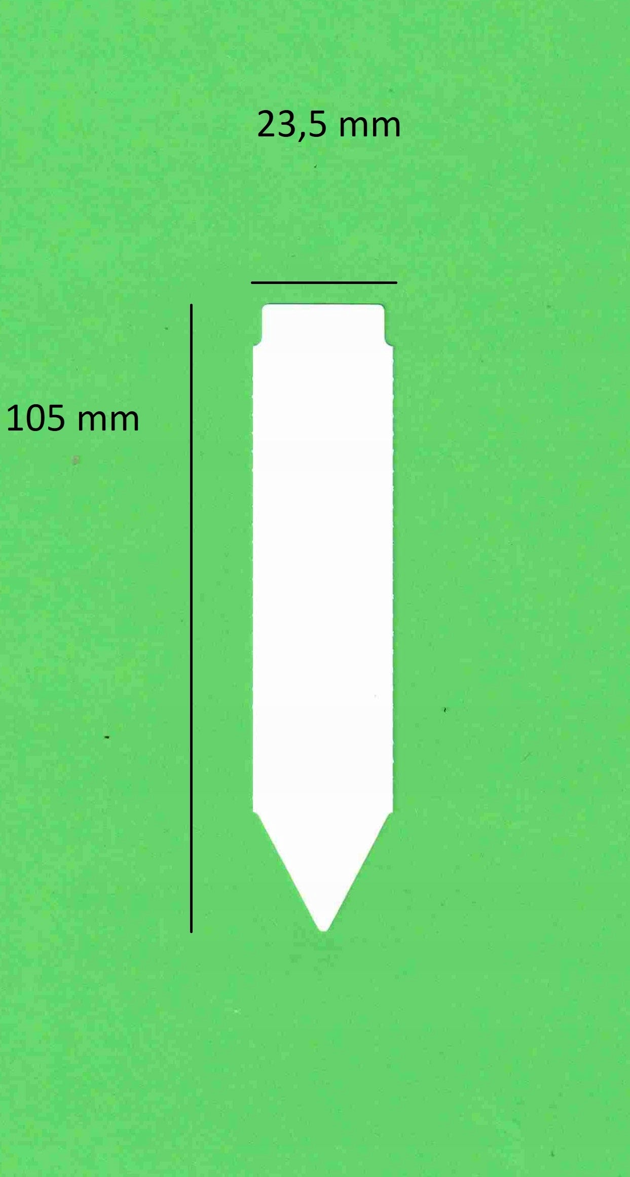 Garden Labels Pluggable Writing Arrows WHITE 105x23,5mm 100 Pieces Number of pieces 100 pcs