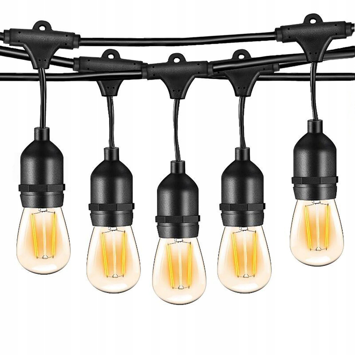 Garden Light Garland Led Light Chain 10 Meters 10xLight Bulbs E27 1W