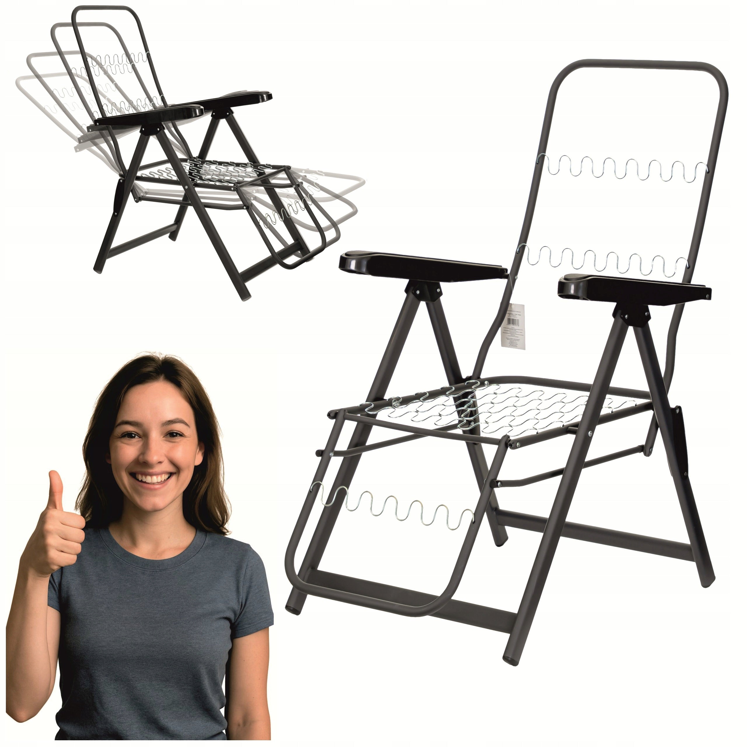 Garden Lounger Frame - Garden Chair Frame - Folding Garden Lounger