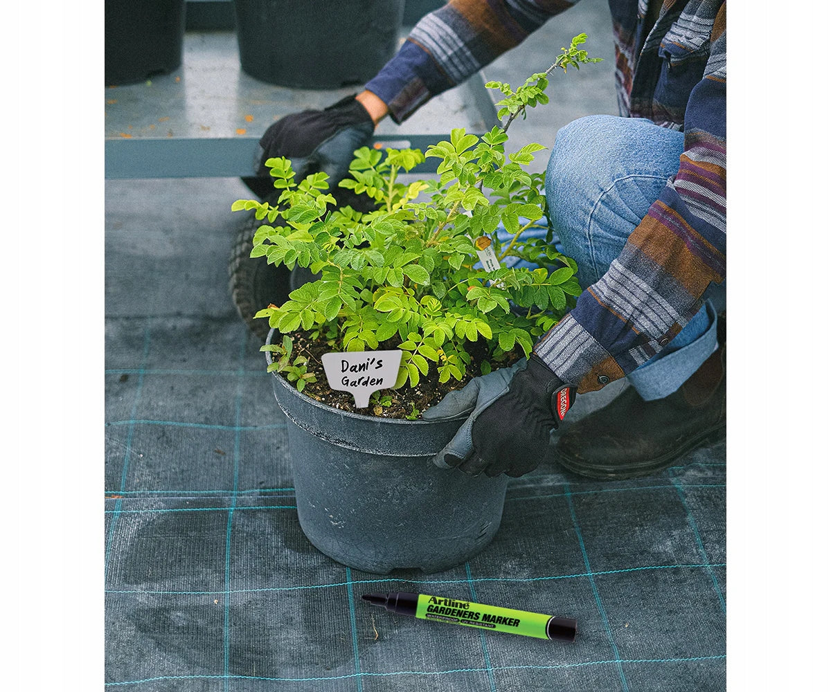 Garden Marker, Black, (Makeup, Pen) Waterproof, UV, Garden, Resistant, Brand Garden Label