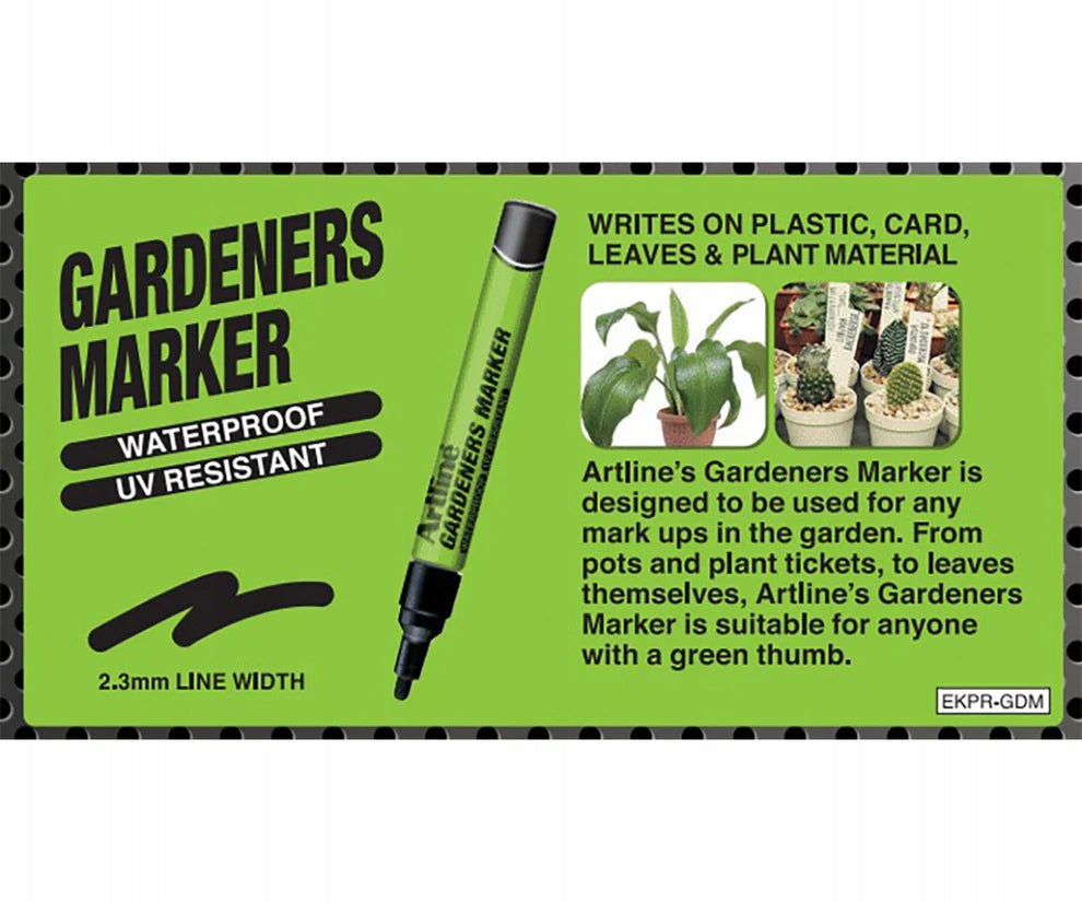 Garden Marker, White, (Mazak, Pen) Waterproof, UV, Garden, Resistant Product height 2 cm