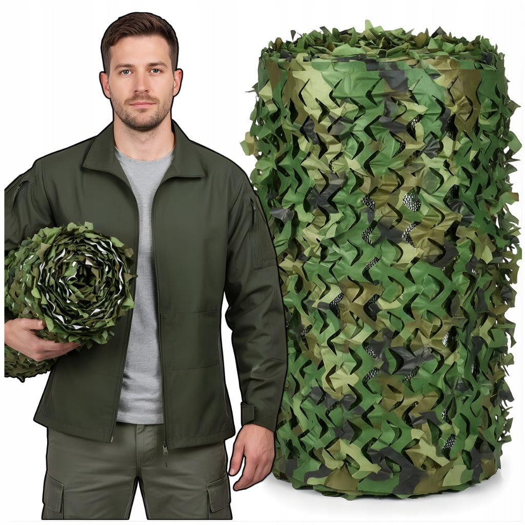 Garden Masking Mesh 2x3m Camouflage Shading Cover WooDland 6m2