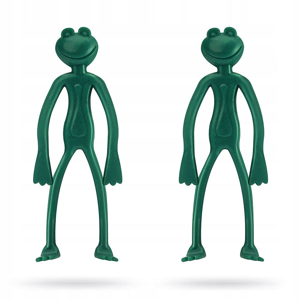 Garden Paper Clips - Frogs 2 Pcs - Plant Clips - Stem Holder Dominant material plastic