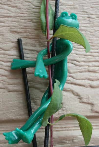 Garden Paper Clips - Frogs 2 Pcs - Plant Clips - Stem Holder Product height 13.5 cm