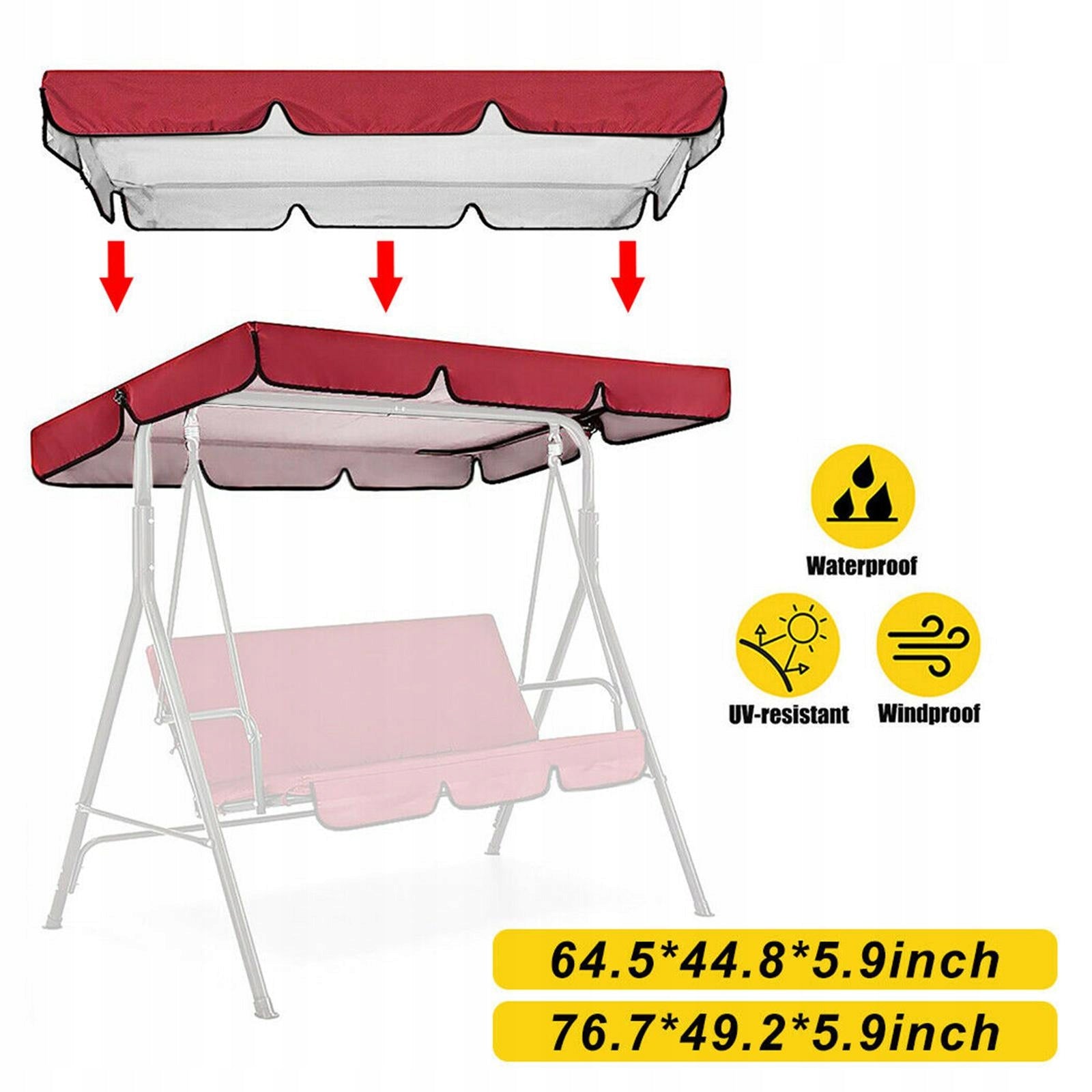Garden Patio 3 Seat Cover Red 164x114x15cm Manufacturer code yanxuemy@163.com-60037995