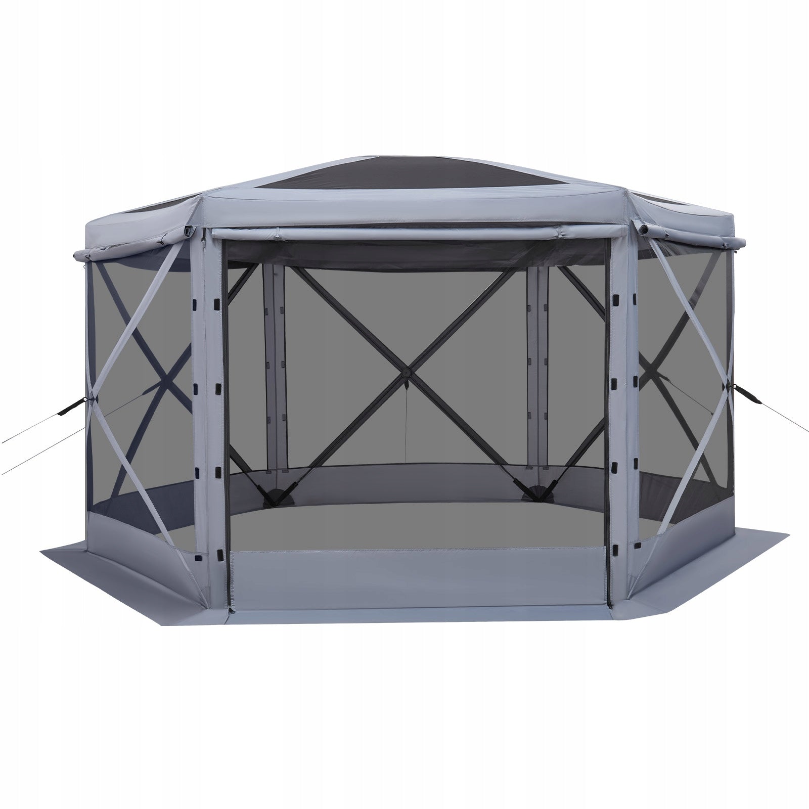 Garden Pavilion 3,6x3,6x2,2M 8 to 10 Persons Tent Gazebo Large Six Sided