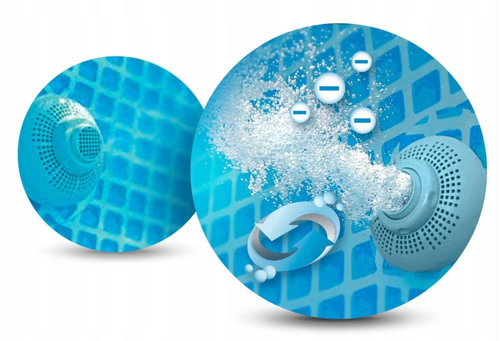 Garden Pool Framed 300 X 175 X 80 Cm 18in1 Intex 26784 + Machine For Ba Series PRISM FRAME RECTANGULAR
