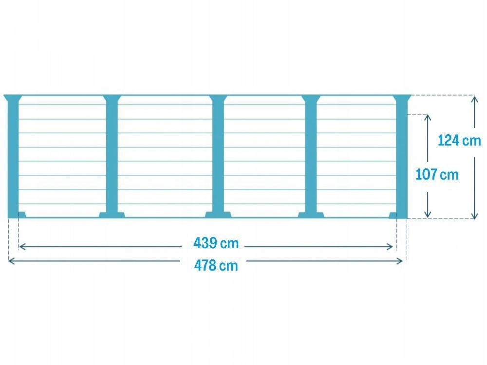 Garden Pool Framed Intex Panel Sequoia 26384GS 478x124 + Switch Manufacturer code 26384GS