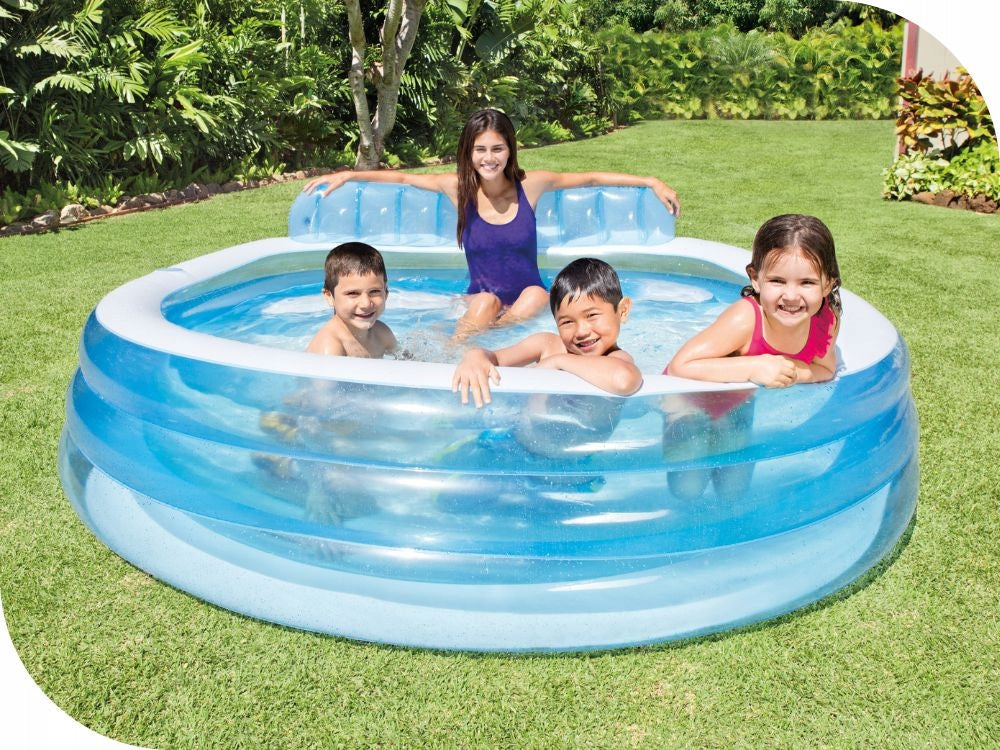 Garden Pool Inflatable Intex with Bench Backrest Intex 57190 MODEL 2025 Manufacturer code 078257571901