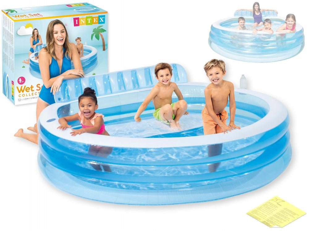 Garden Pool Inflatable Intex with Bench Backrest Intex 57190 MODEL 2025