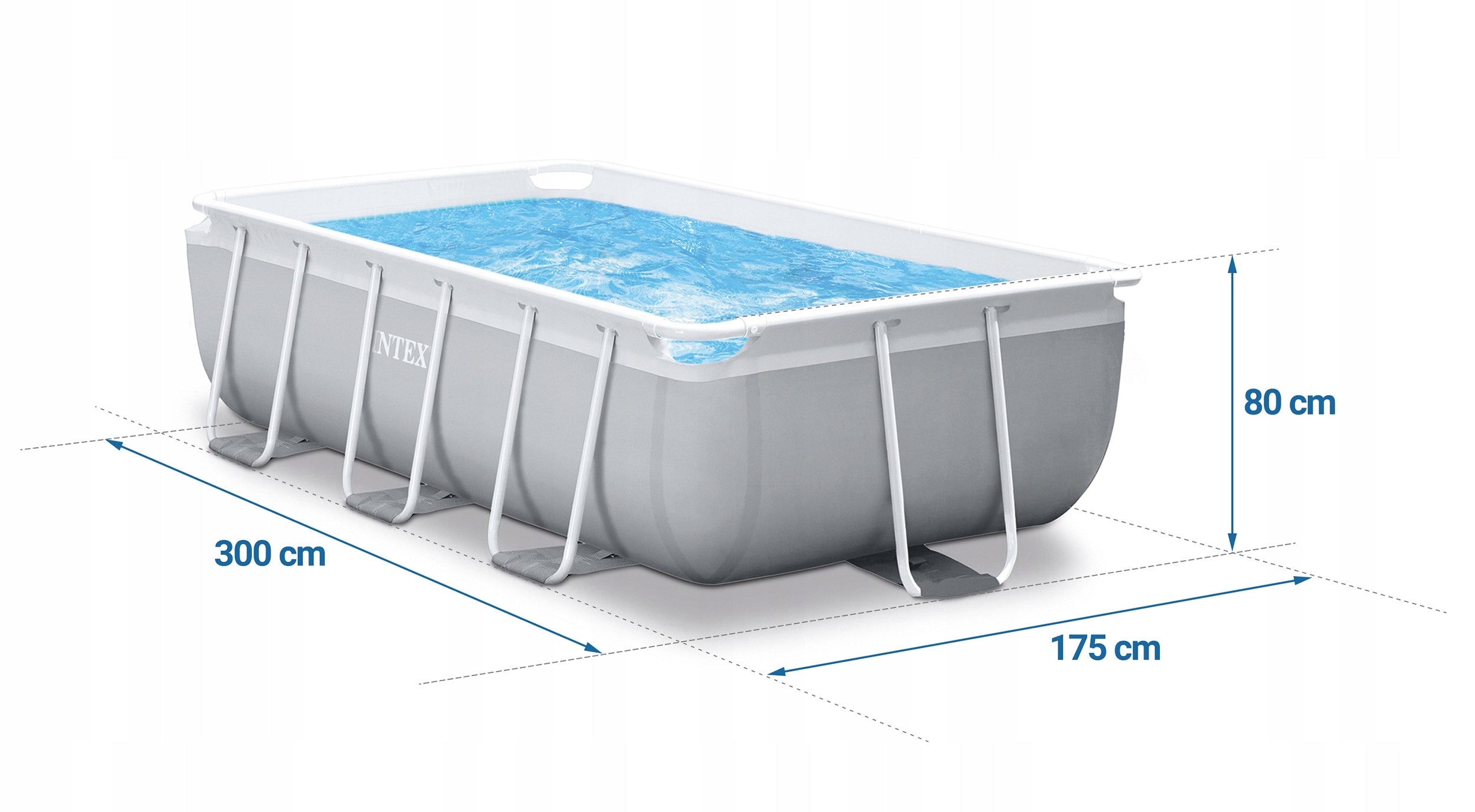 Garden Rack Pool 300x175 INTEX Set of 10in1 Series Prism Frame