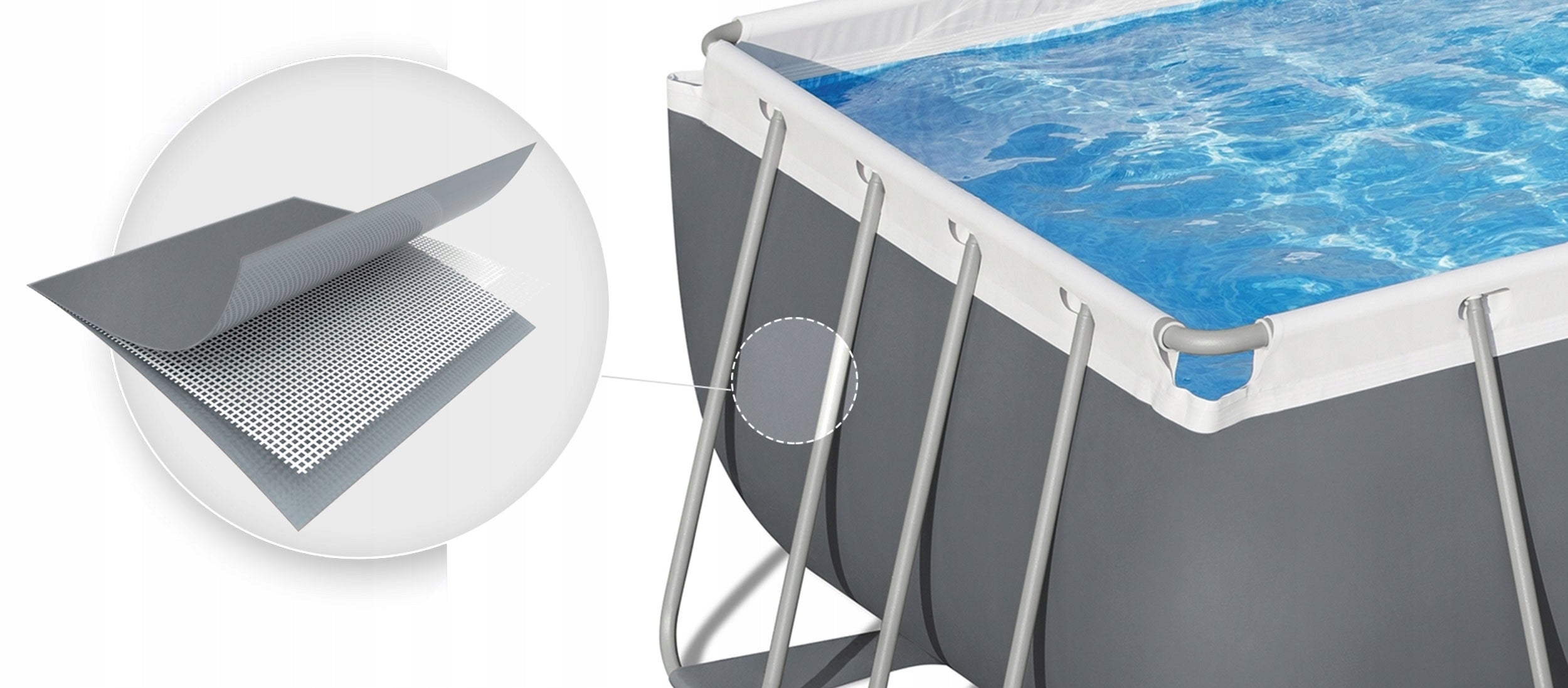 Garden Rack Pool 549x274x122cm Bestway 11in1 Set Series POWER STEEL