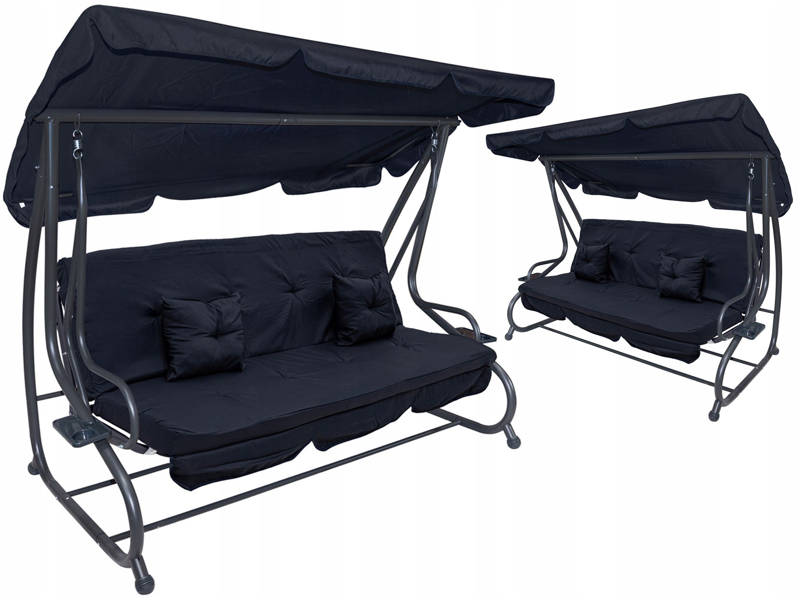 Garden SWING XXL Couch with Adjustable Canopy + Cushions Manufacturer Ramiz