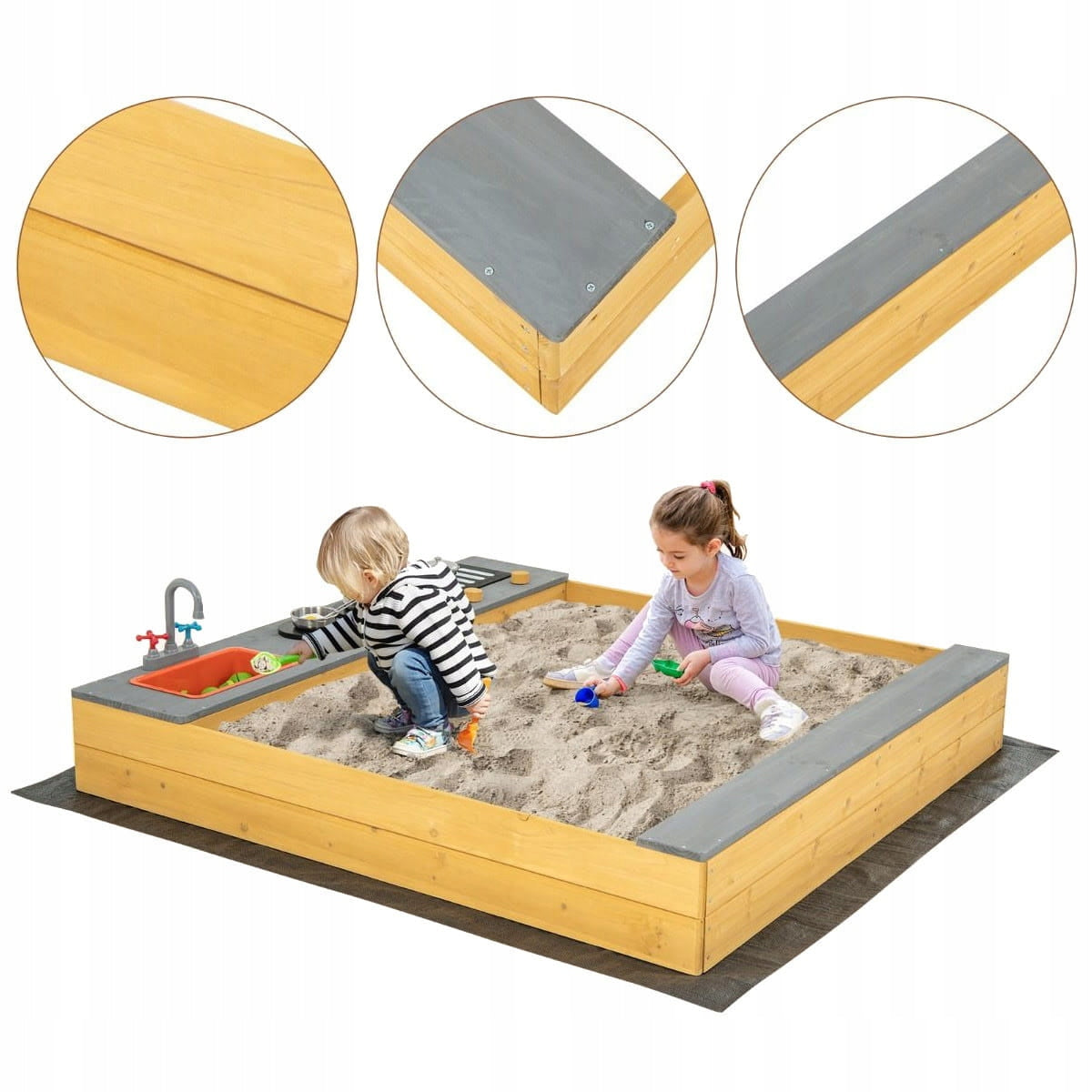 Garden Sandbox Toy Kitchen for Kids Packaging status original