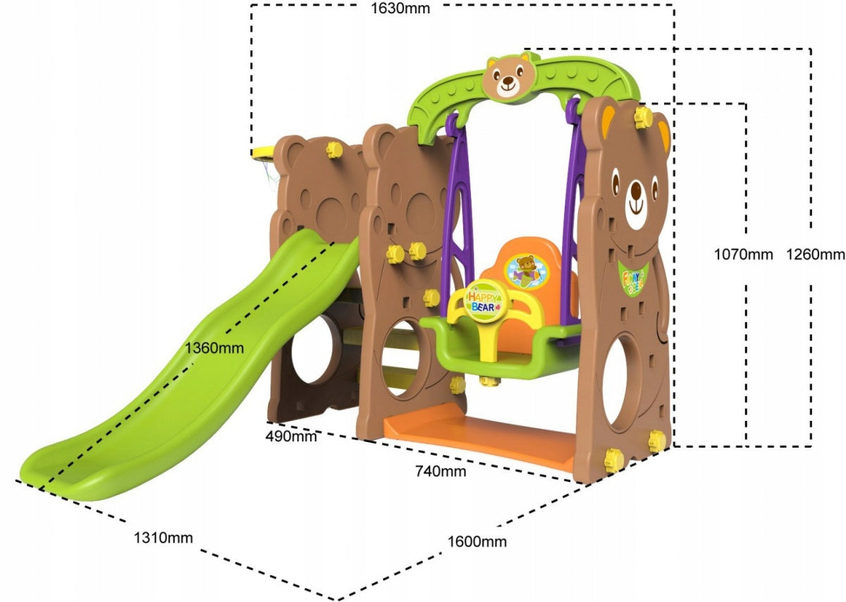 Garden Slide 3in1 Swing Basketball for Kids Bear / RAMIZ Manufacturer code ZOG.CHD-161