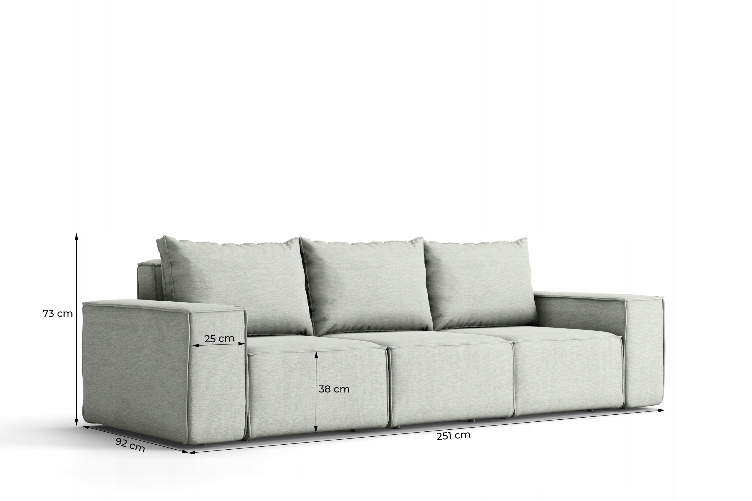 Garden Sofa, 3-Person, Dark Blue (06) Manufacturer code 26-2-25-06-0