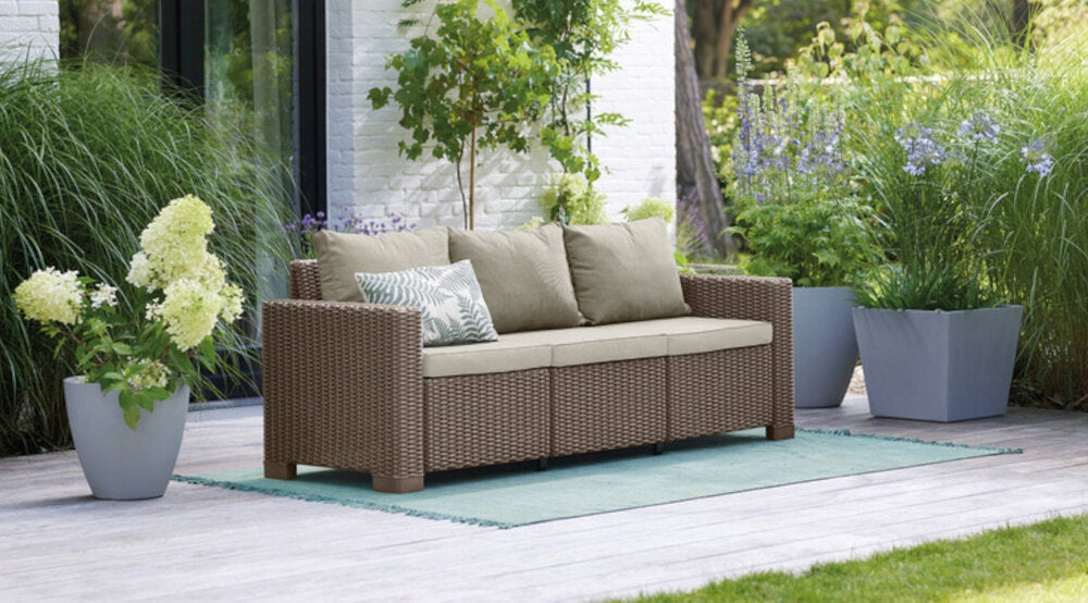 Garden Sofa KETER California 3 Cappucino-beige Color beige