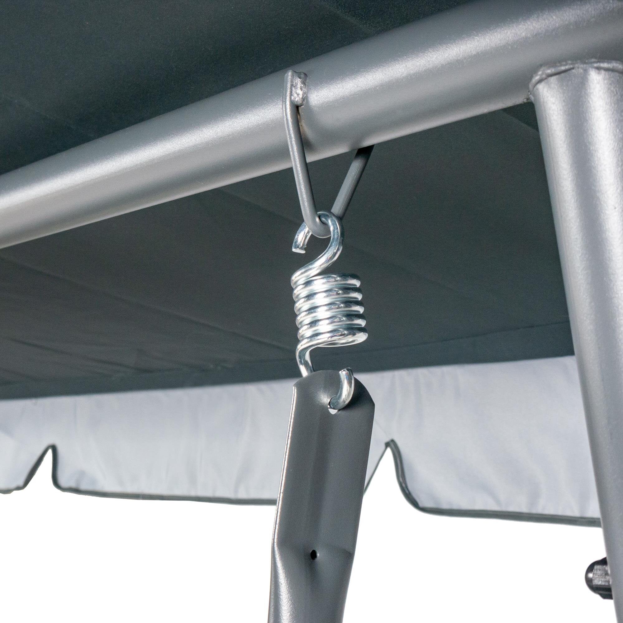 Garden Standing Swing MIRPOL Megi with Baseball Cap 3-Person Grey Manufacturer Mirpol