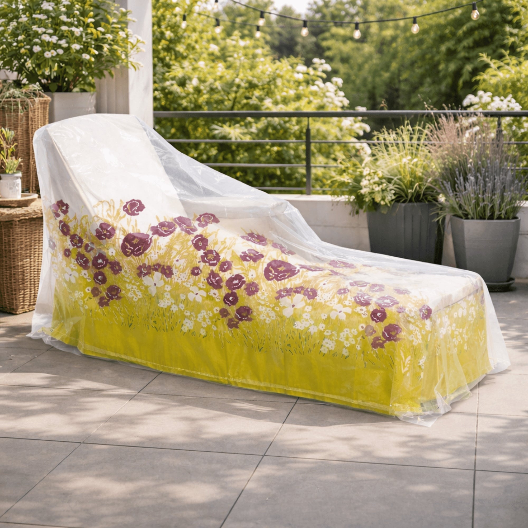 Garden Sun Lounger Cover WATERPROOF UV Effective Furniture Protection Kind For Lawn Chair