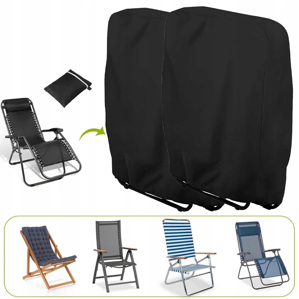 Garden Sun Lounger Cover Waterproof Strong 2pcs Universal+Etui