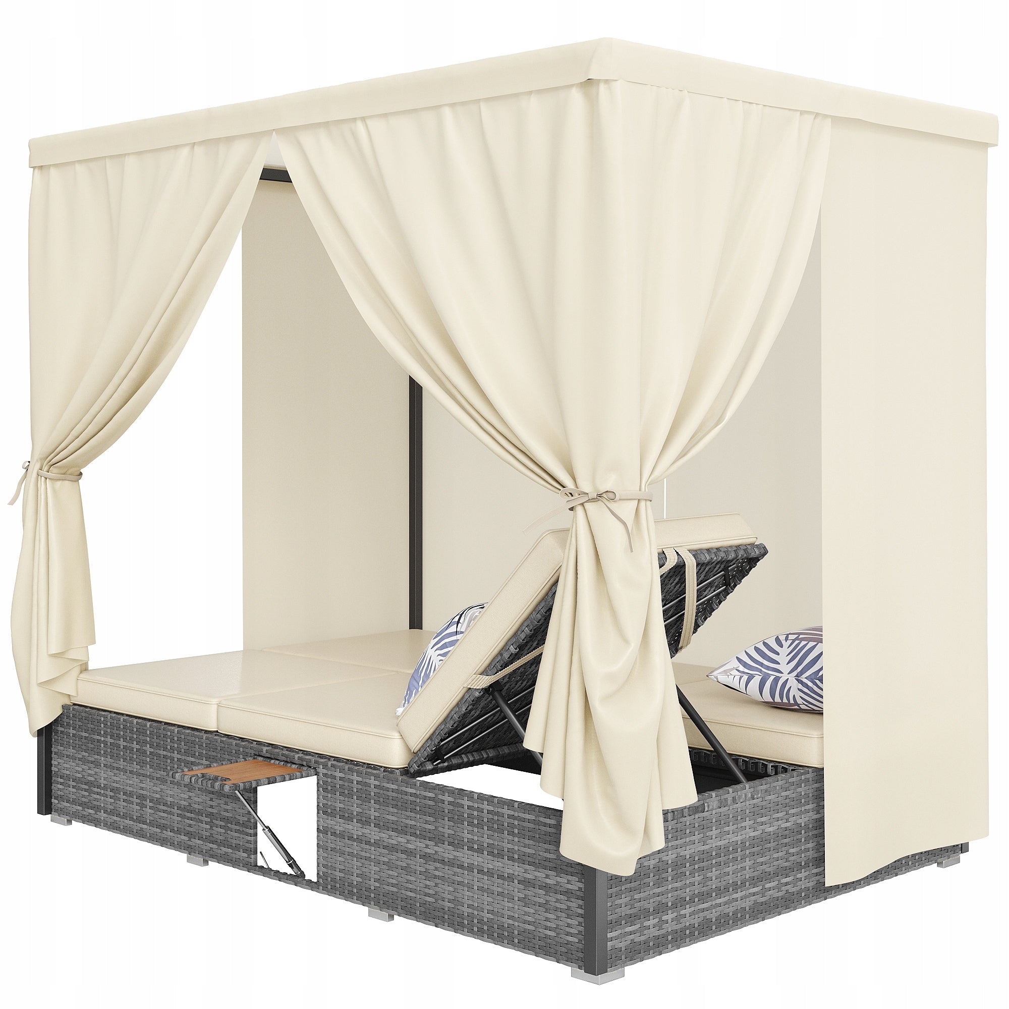 Garden Sun Lounger Double Bed Umbrella Rotang in Cushion Distance Balcony Garden Manufacturer code 6953427433972