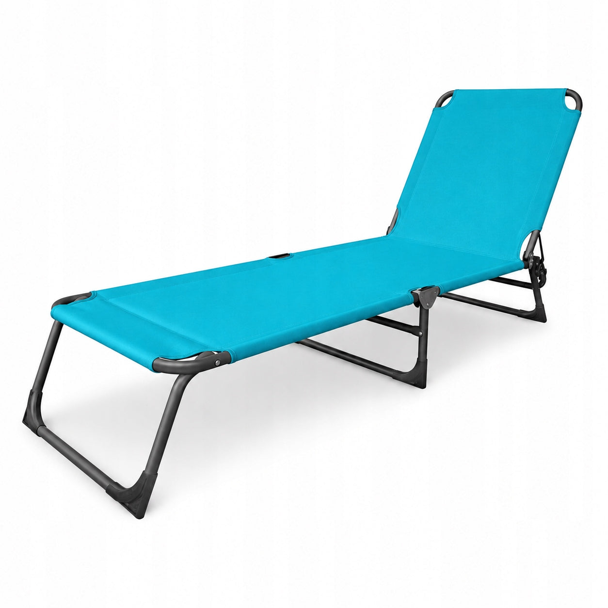 Garden Sun Lounger Folding Beach 188 cm Solid 3 Levels of Backrest