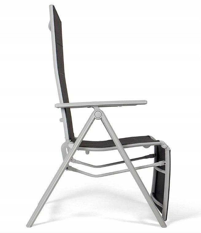 Garden Sun Lounger Folding Chair with Footrest Adjustable Aluminum Vanage Kind sunbed