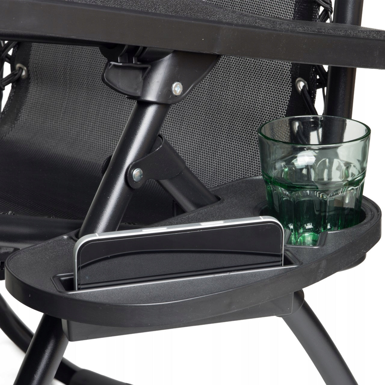 Garden Sun Lounger Hiking Chair Zero Gravity Reclining Table Black Color black