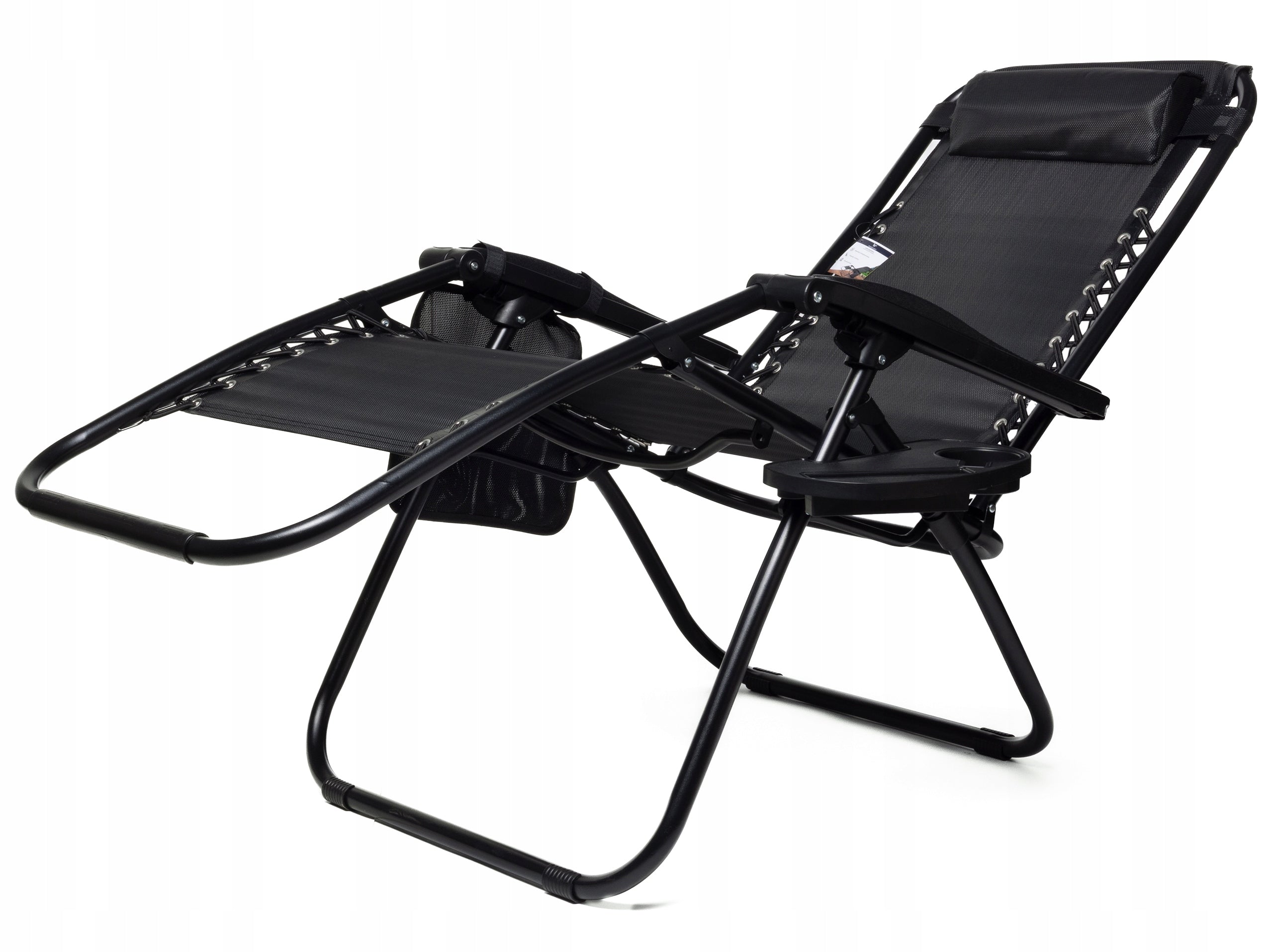 Garden Sun Lounger Hiking Chair Zero Gravity Reclining Table Black Manufacturer code ZGBCZ