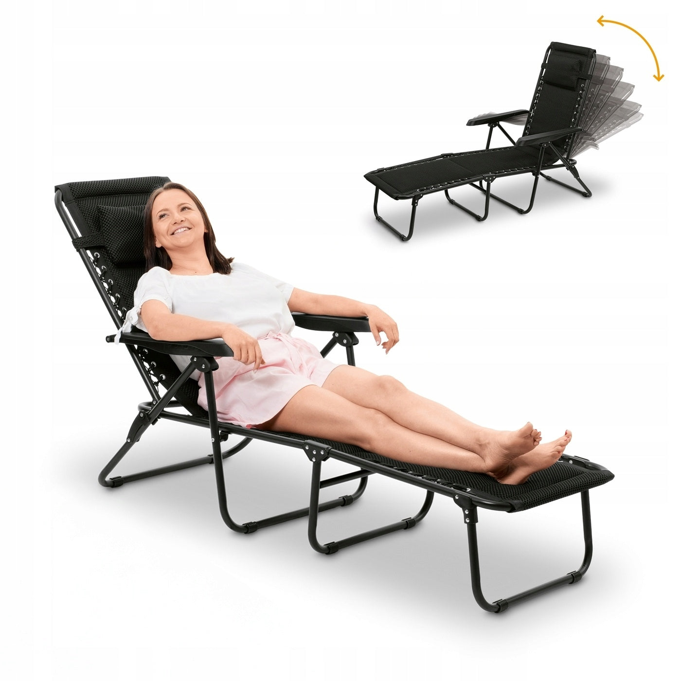Garden Sun Lounger Hiking Couch for Garden Balcony Terrace Bed Adjustable Kind couch