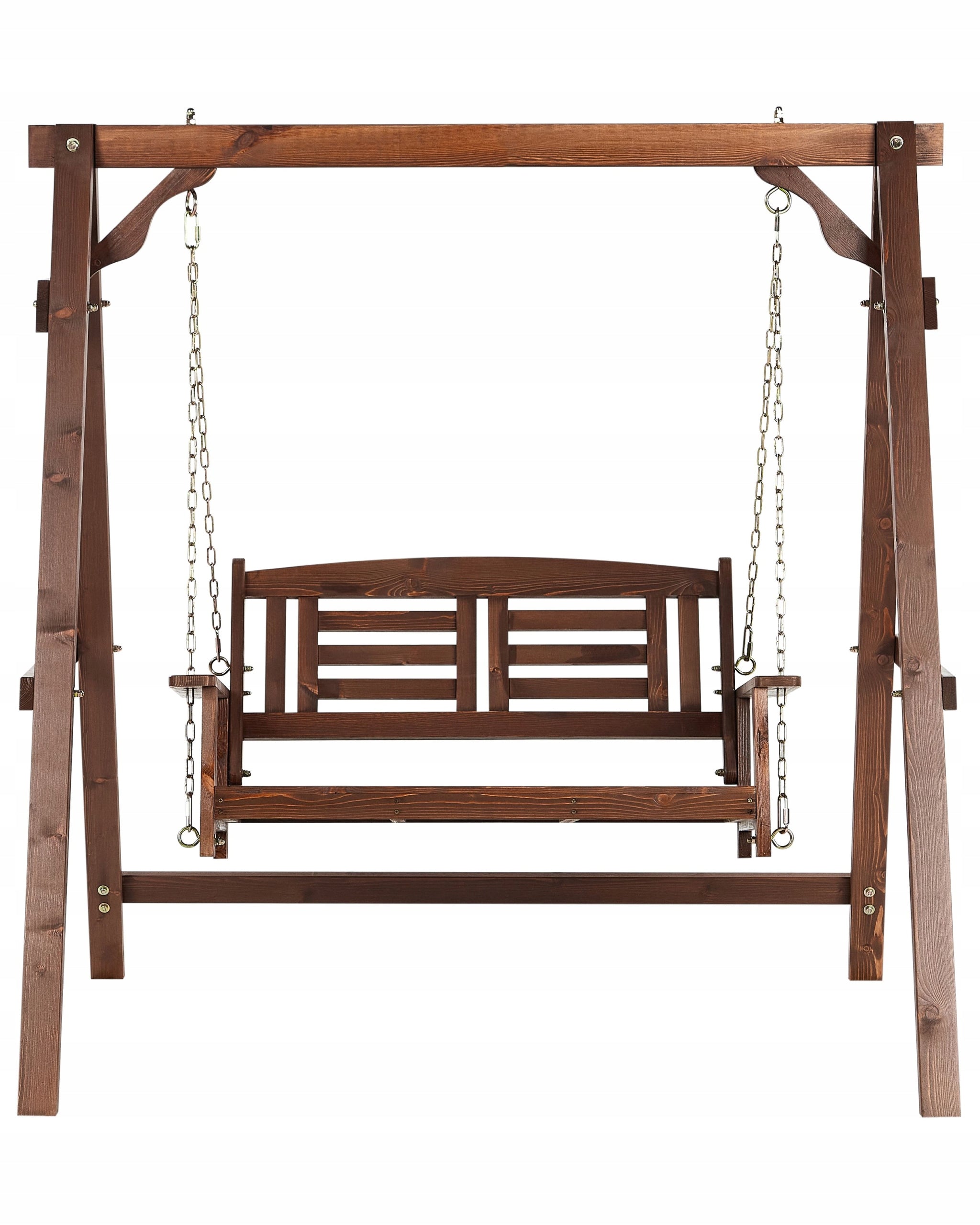 Garden Swing 2 Seater Dark Wood Product weight with unit packaging 29 kg