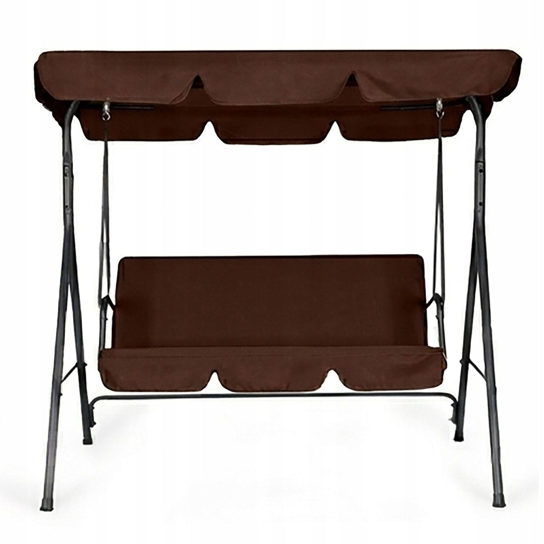 Garden Swing 3-Person Swing Freestanding Steel Brown MultiGarden Manufacturer code YIT-4006-2