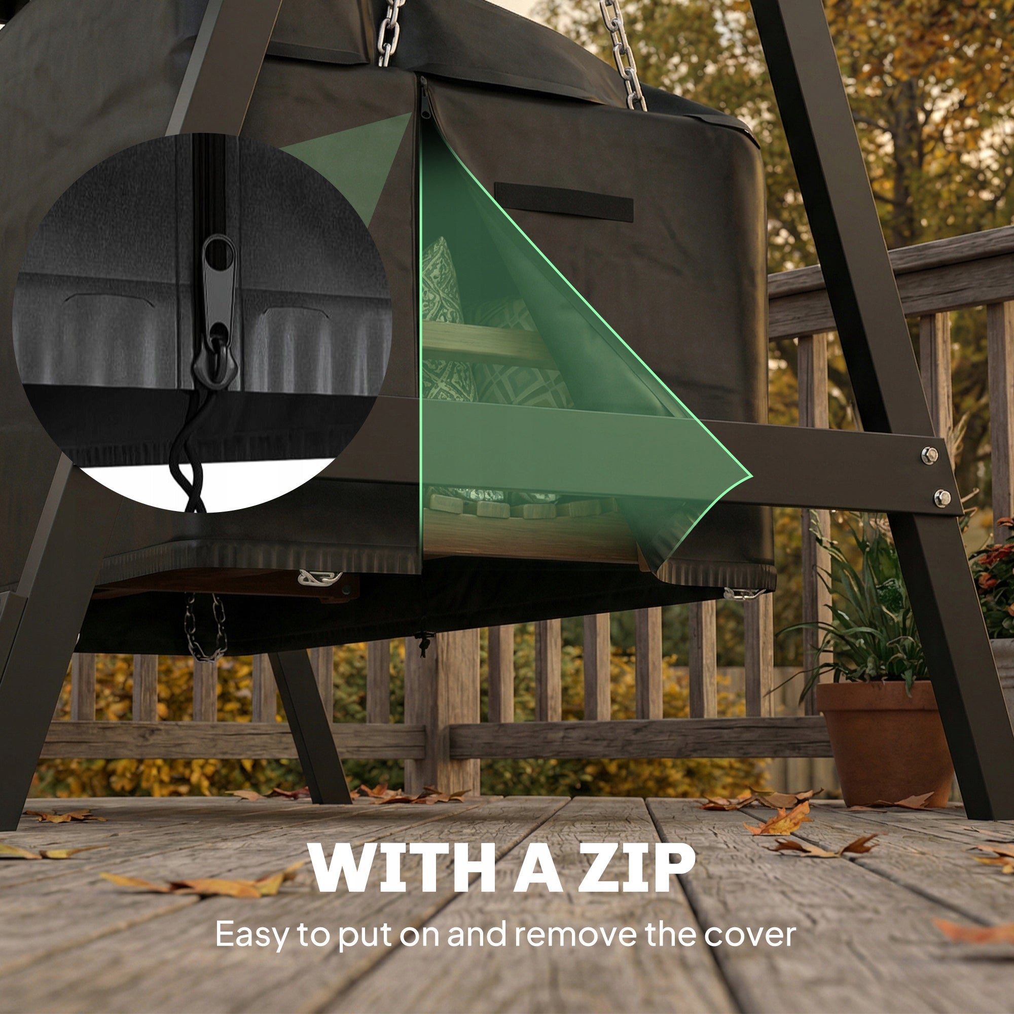 Garden Swing Cover Outsunny 2-Person, Waterproof Kind for swing