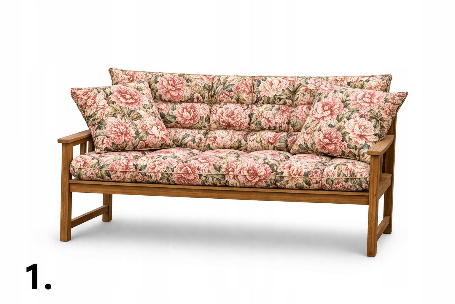 Garden Swing Cushion 160x55x55+Freebie Cushions Beige - Peony Packaging status original