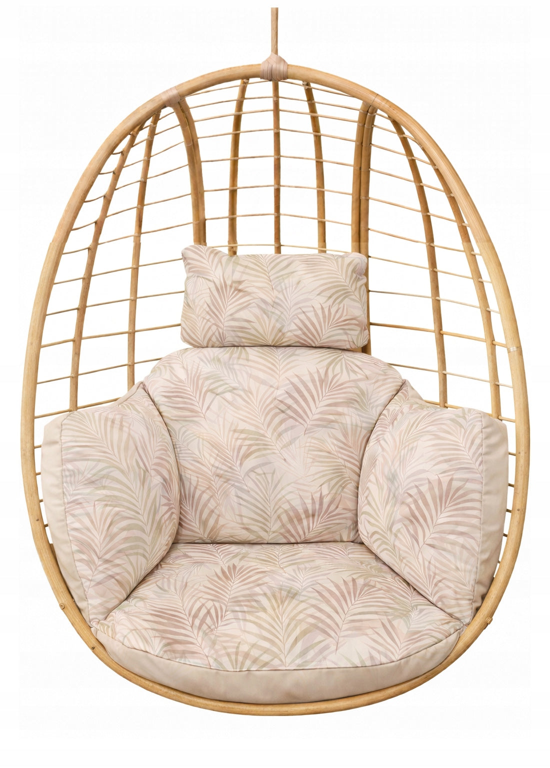 Garden Swing Cushion Hanging Chair Cocoon WATERPROOF Beige Leaf Manufacturer no brand