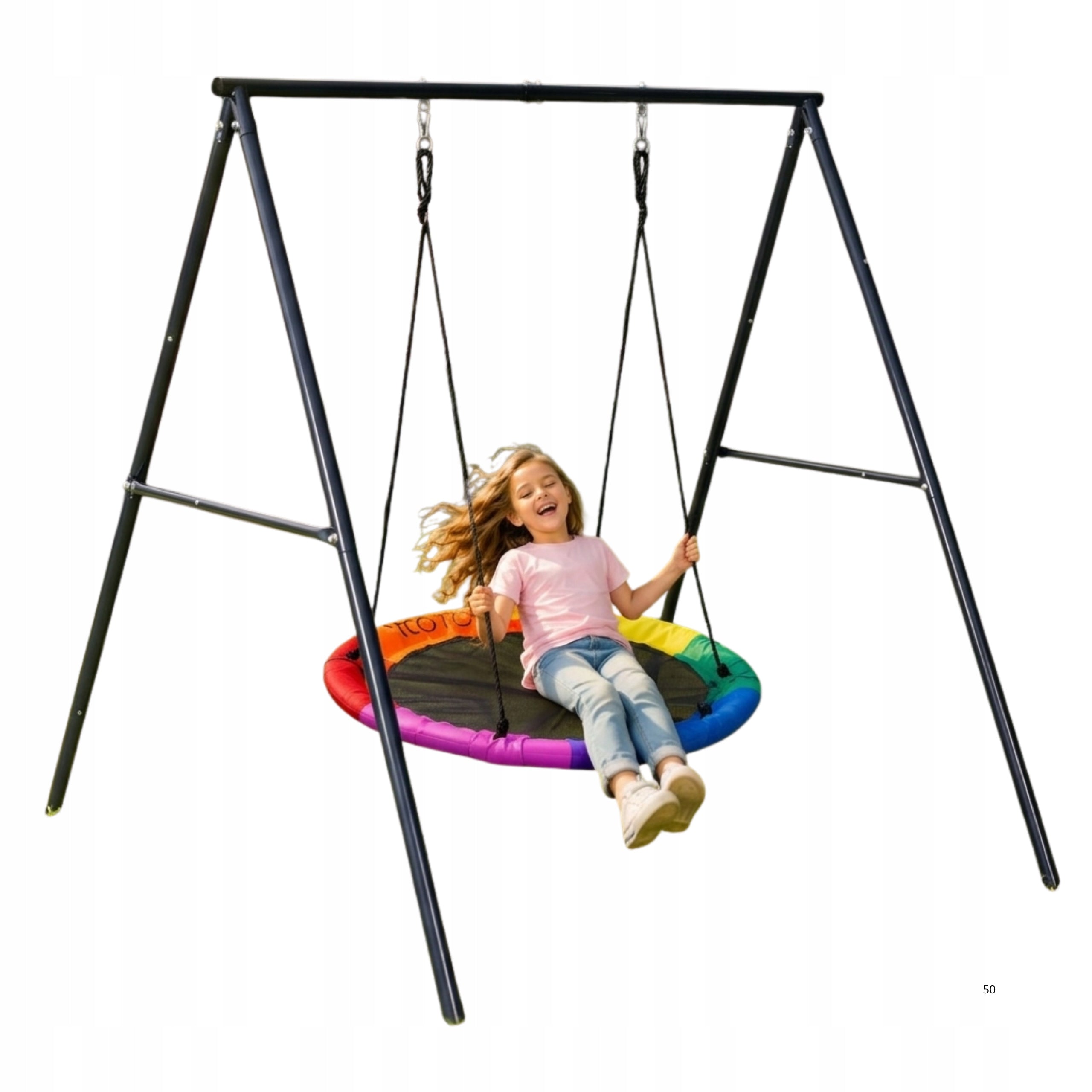 Garden Swing For Children Storks Nest 100 cm Steel Frame