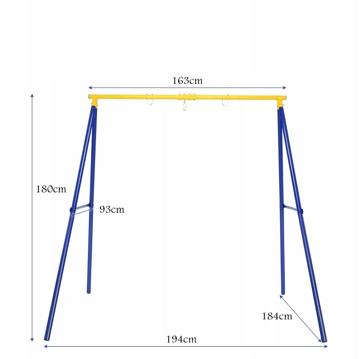 Garden Swing Frame - Heavy Duty Metal A-Frame Stand for Outdoor Swings Manufacturer Costway