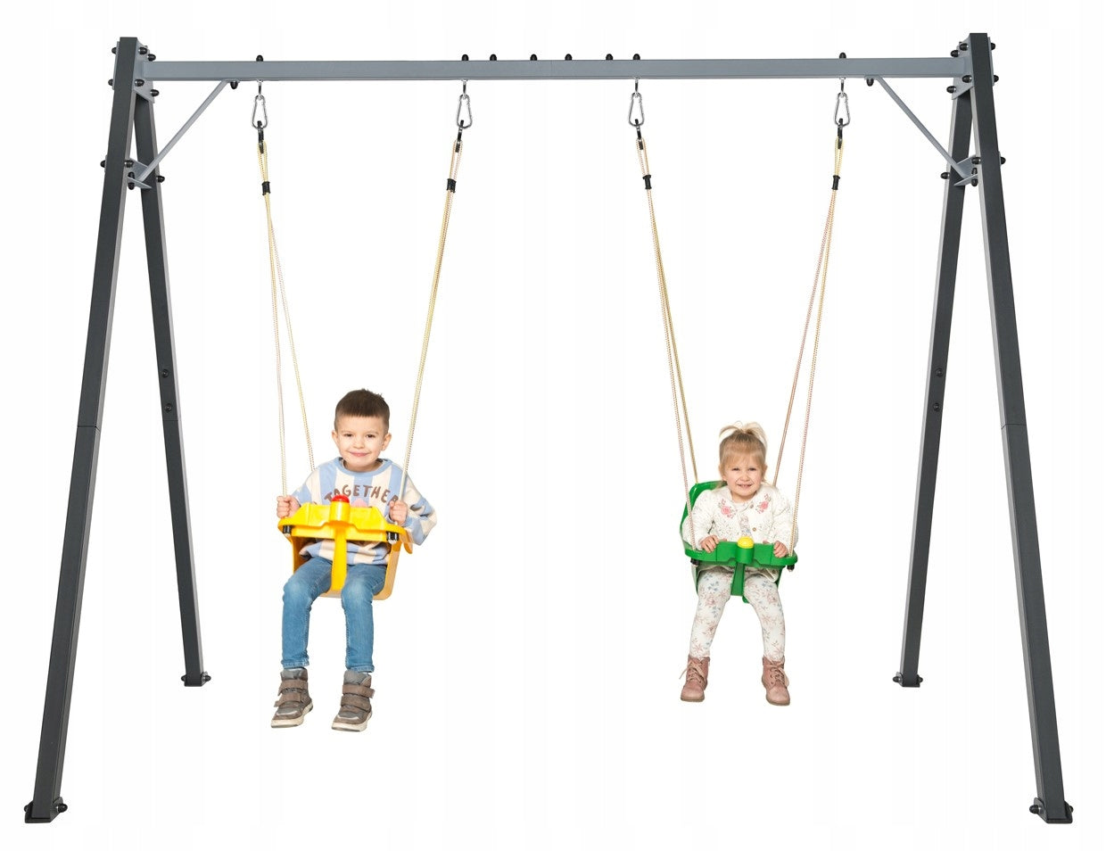 Garden Swing Frame Steel Powder Coated 200kg Swing Kind freestanding
