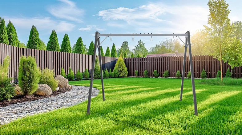 Garden Swing Frame Steel Powder Coated 200kg Swing Packaging status original