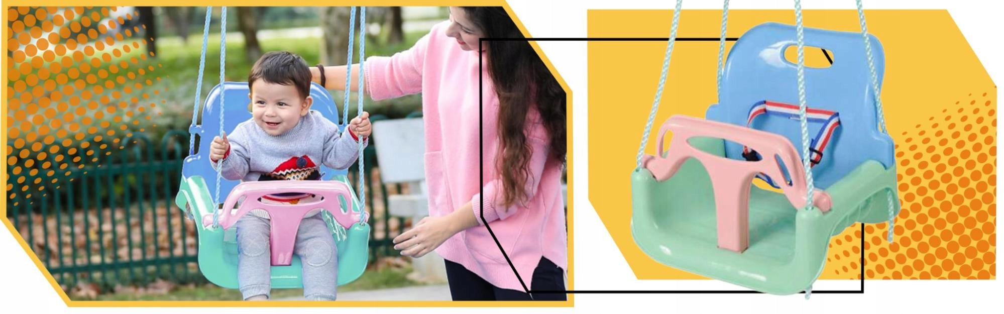 Garden Swing Modular Home for Kids 3in1 Strong on Ropes Safe Brand Lewer