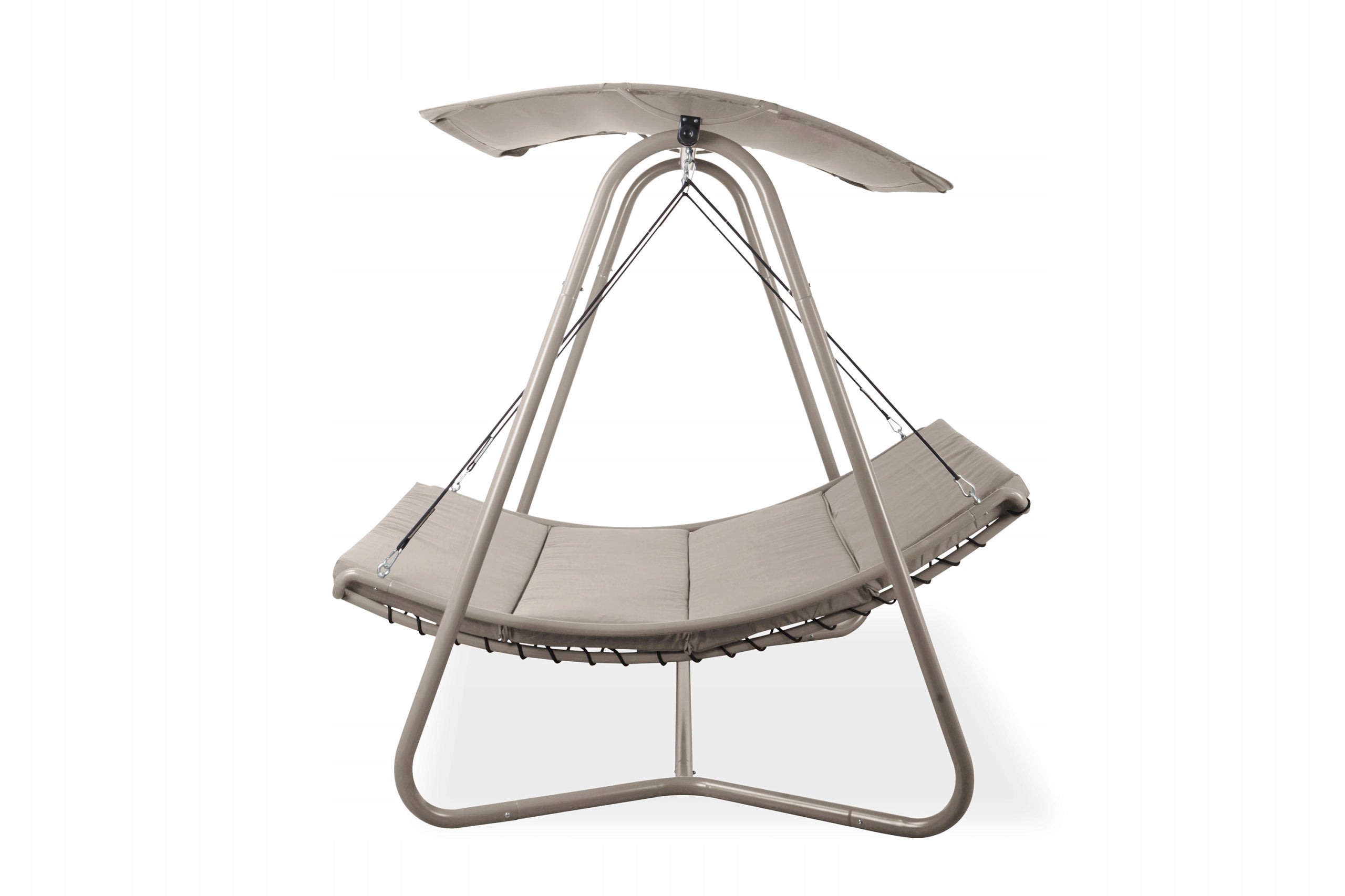 Garden Swing ROCKING COUCH BARI Freestanding Canopy Beige 2 Seater Line BARI