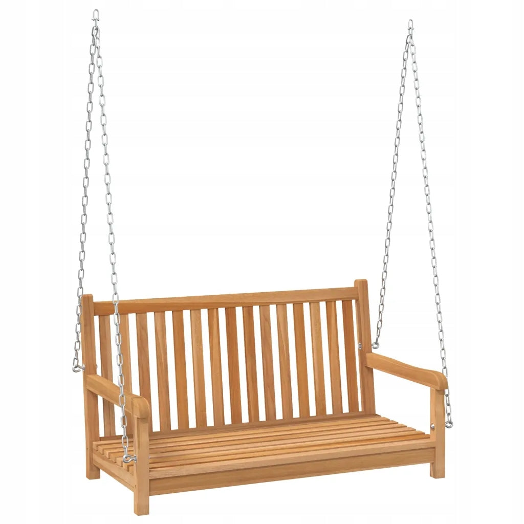 Garden Swing, Solid Teak Wood, 114x60x64