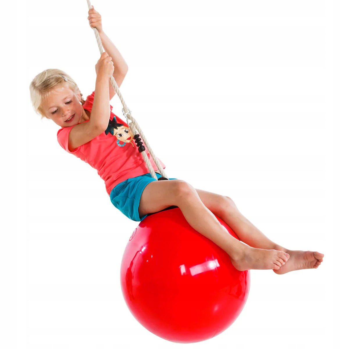 Garden Swing for Children Seat Boyko Ball on Line 43523 cz Manufacturer code 43523742851215-czerwony