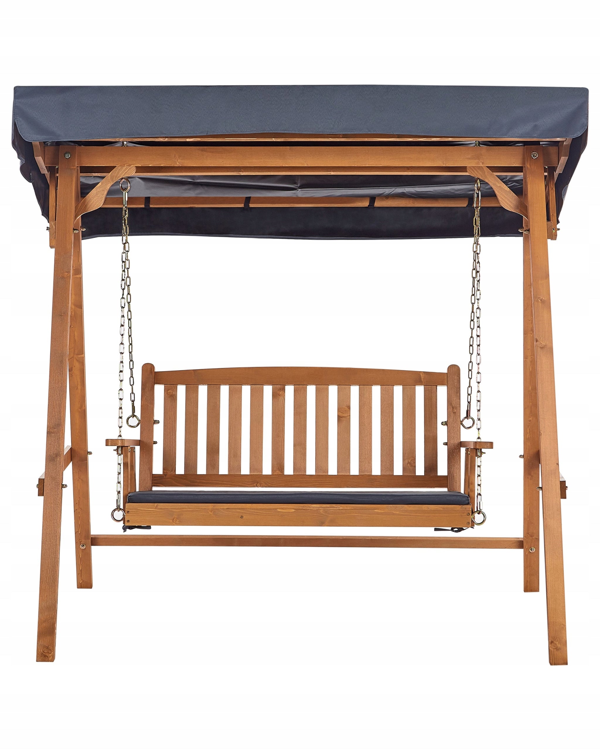 Garden Swing with Baseball 2 Seater Light Wood Material of manufacture wood