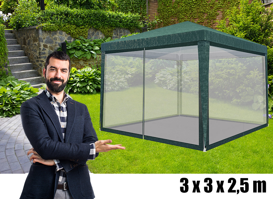 Garden Tent Commercial Gazebo Pavilion 3x3 + Mosquito Net For Terrace Garden Manufacturer code Pawilon z moskitierą PA3 Do Ogrodu Na Taras