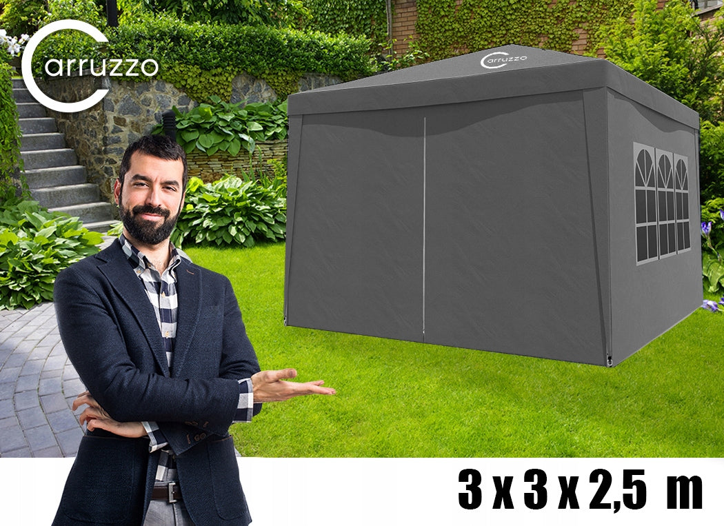 Garden Tent Pavilion Gazebo Vending Machine 3 x 3m + 4 Deluxe Walls For Garden Manufacturer code PA8 Pawilon ogrodowy ze ściankami