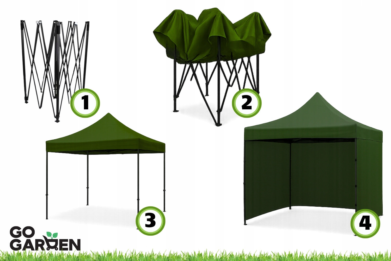 Garden Tent Pavilion Self Deploying Commercial Gazebo Canopy 3x3m Type pavilion