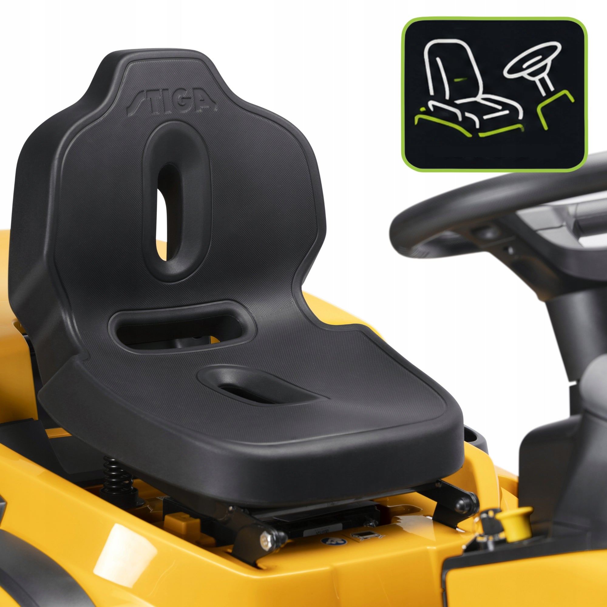 Garden Tractor with Basket 240L STIGA ESTATE384 MULCHING AUTOMATIC 432cm³ Model Estate 384