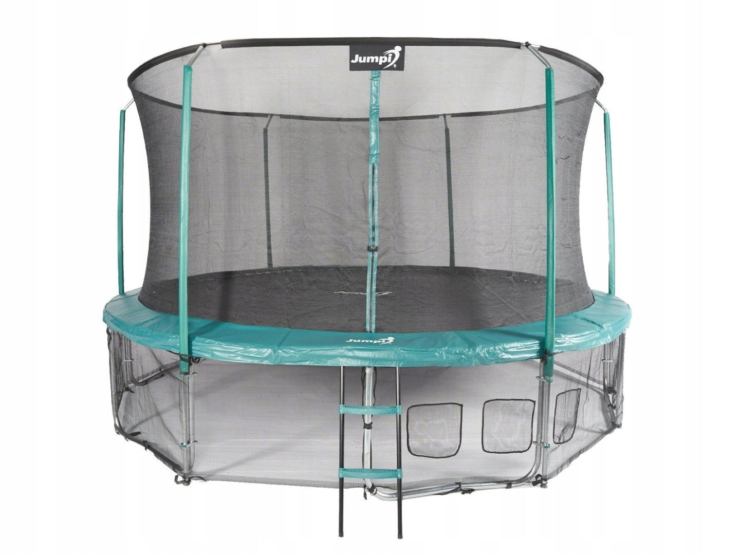 Garden Trampoline Jumpi 435cm/14FT Maxy Comfort Green With Indoor Mesh